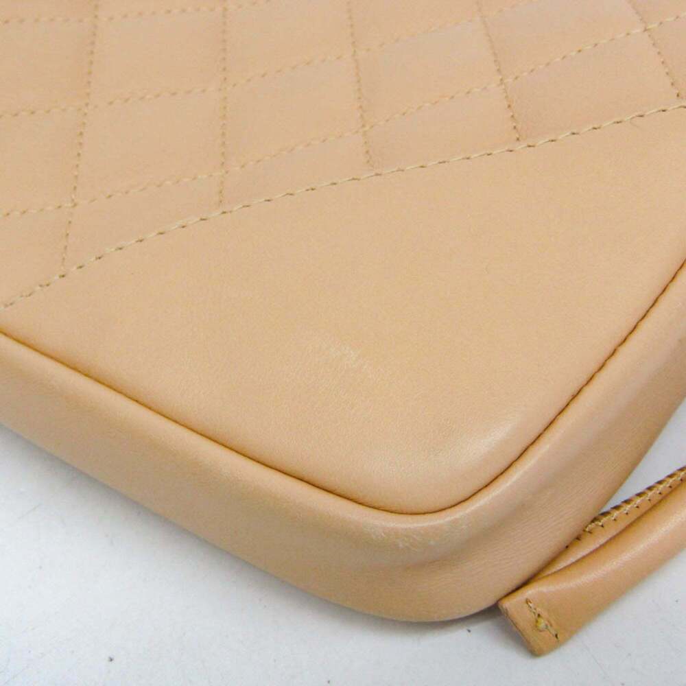 CHANEL Cream Leather Pouch - Picture 5 of 15